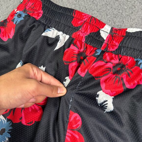 Kill Crew Shorts Mens 2XL Black Floral Mesh Athletic Gym Logo Basketball 4" - Picture 5 of 8